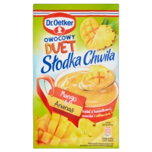 Dr.Oetker Słodka Chwila Deser Mango Ananas - Kisiel z Kawałkami Owoców 32 g (promocja)