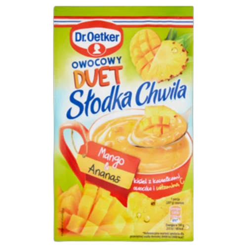 Dr.Oetker Słodka Chwila Deser Mango Ananas - Kisiel z Kawałkami Owoców 32 g (promocja) 4f4ec55f9d74c861abdc6d306335adf7