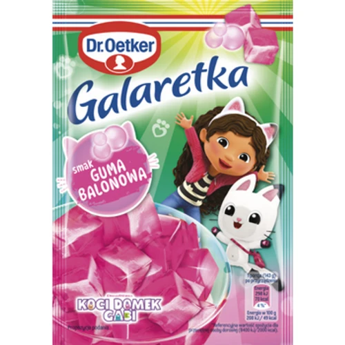 Dr. Oetker Galaretka Gabi guma balonowa 72g (promocja) 932a1eef677f2275eeccabe194f3f5f4