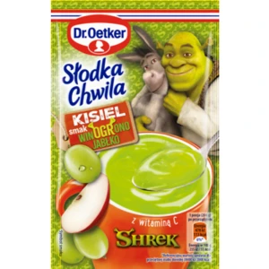 Dr. Oetker Słodka Chwila Shrek Kisiel Winogrono Jabłko 29 g (promocja)