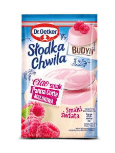 Dr. Oetker Słodka Chwila Budyń smak Panna cotta malinowa 43g (promocja)