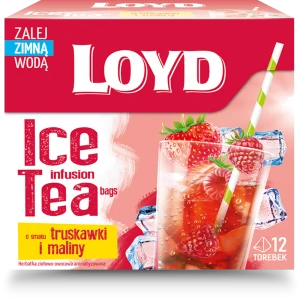 Loyd Ice Tea o smaku truskawki i maliny 2,5GX12 (promocja)