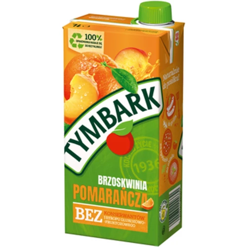 Tymbark Napój pomarańcza brzoskwinia 1 l (promocja) e2e5eca3367ab81f285841545cbd72ec