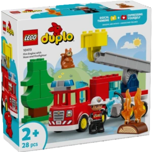 Klocki LEGO DUPLO Town 10473 Wóz strażacki z wężem i strażakiem