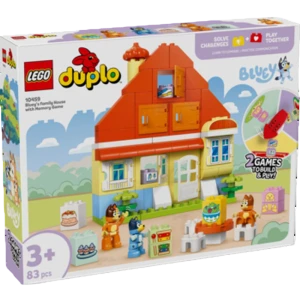 Klocki LEGO DUPLO Bluey Dom rodzinny Blue z grą pamięciową 10459