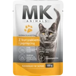 MK ANIMALS Saszetka dla kotów z kurczakiem i jagnięciną100 g