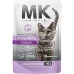 MK ANIMALS Saszetka dla kotów z wątróbką Sterile 100 g