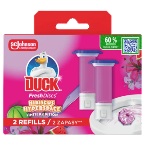 Duck® Fresh Discs® Hibiscus Hyperspace - żelowy krążek do toalet, podwójny zapas do toalety image-editor%2Fzip-import%2F1776887532519-121-2921aea0582b.png