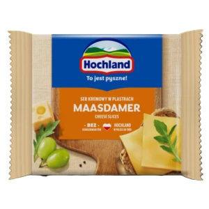 Hochland Maasdamer. Ser kremowy topiony w plastrach z Maasdamerem 130g