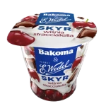 Bakoma&Wedel Jogurt skyr duo wiśnia stracciatella 150g