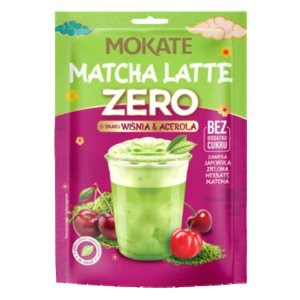 Mokate Matcha Latte Zero o smaku Wiśnia & Acerola 20 g