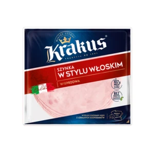Szynka w stylu włoskim plastry 400 g Krakus