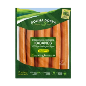 Śniadaniowa kiełbaska kabanos 800 g Dolina Dobra