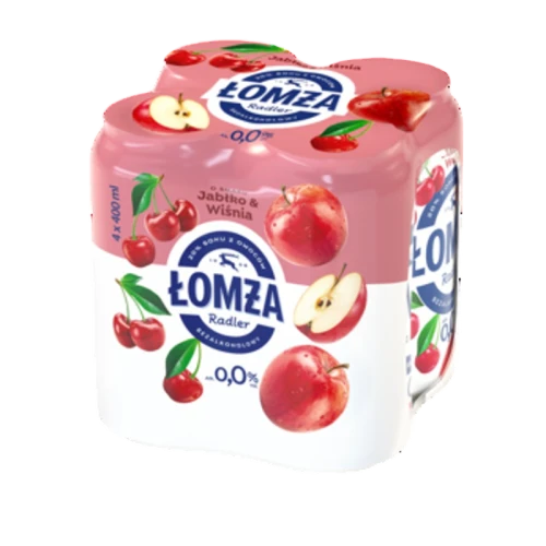 Łomża Radler Jabłko/Wiśnia 20% soku puszka 4x400 ml image-editor%2Fzip-import%2F1776698382077-45-21c495937084.png
