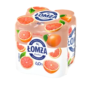 Łomża Radler Grejpfrut 20% soku puszka 4x400 ml