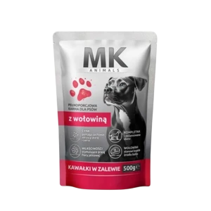 MK ANIMALS Saszetka dla psów z wołowiną 500 g