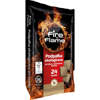 Podpałka ekologiczna 24 kostki 200g Fire&Flame 35f5202ac277443d5828e593e094e942.png
