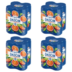 Okocim Radler Sycylijska pomarańcza z limonką 0,0%, 500 ml puszka X16