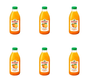 ANDROS Sok z pomarańczy wyciskanych 1l X6