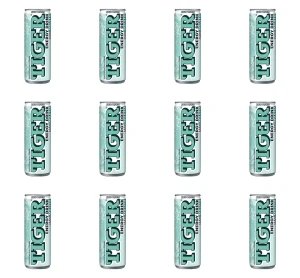 Tiger Zero Sugar o smaku Mojito gazowany napój energetyzujący 250 ml X12