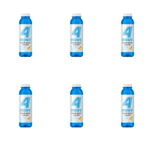 4MOVE Napój Vitamin Water + Magnesium Citrus Flavour 556 ml X6