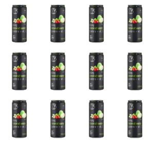 Quality Food woda kokosowa z guaraną i witaminą c 320 ml X12