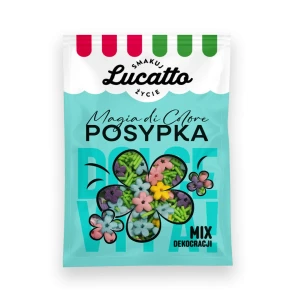 Dekoracje - śnieżynka (niebieska) Lucatto 30g