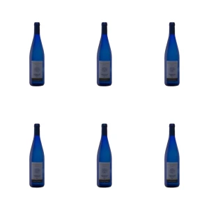 'Peter Mertes Riesling wytrawny niebieska butelka wino białe 750 ml X6