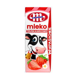 Mleko Wypasione truskawkowe UHT Mlekovita 200 ml