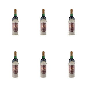 'Wino Czarny Abbat czerwone półsłodkie 750 ml X6