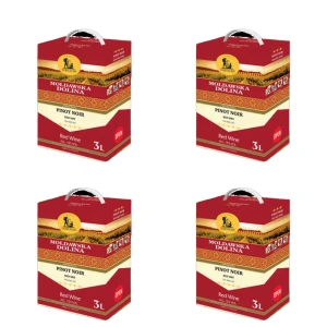 'Wino gronowe czerwone wytrawne Moldawska Dolina3 L X4