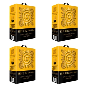'Bag-in-box Espiritu de Chile Gewurztraminer & Semillion 3L X4