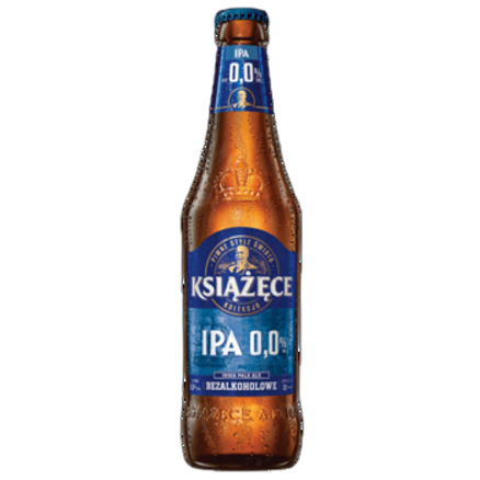 Piwo bezalkoholowe Książęce IPA 0,0% butelka 500 ml Piwo bezalkoholowe Książęce IPA 0,0% butelka 500ml