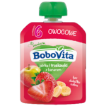 Deserek w tubce jabłka i truskawki z bananem po 6 mies. BoboVita 80 g
