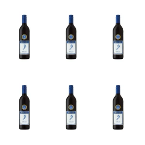 'Wino czerwone półwytrawne Barefoot Merlot 13,5 % 750ml X6