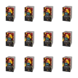 Dilmah Mango & Strawberry Flavoured Black Tea 20x2 g X12