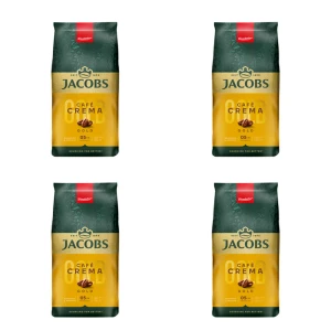 Jacobs Cafe Crema Gold Kawa ziarnista 1 kg X4