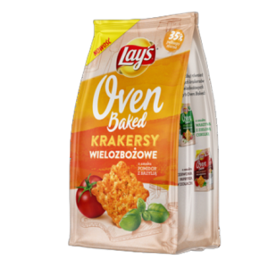 Krakersy wielozbożowe Lay's Oven Baked pomidor z bazylią 80 g