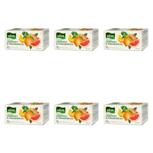 Herbata Vitax Inspiracje Grejpfrut & Pomarańcza 20s X6