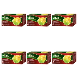 Herbata Owocowa Vitax Inspirations Limonka & Cytryna Ekspresowa 20 Torebek X6