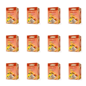 Big-Active herbatka owocowa Orange Fruits mango, brzoskwinia, mandarynka, papaja + kurkuma 20torebek x 2g/40g X12