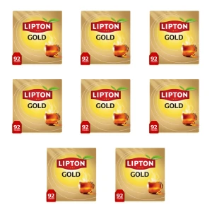 LIPTON Gold herbata czarna (92 torebki) X8