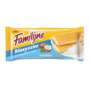 Wafle Familijne o smaku kokosowym 180 g