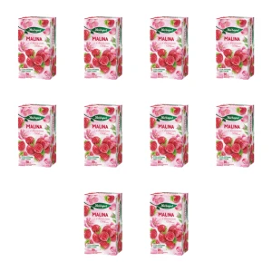 Herbapol herbatka owocowa malina z kwiatem róży (20 torebek x 2,3g) 46g X10