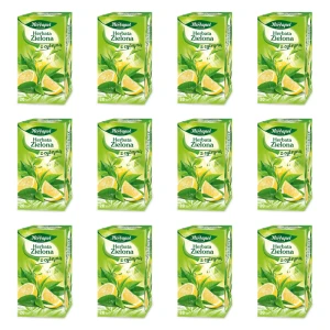 Herbapol Herbata zielona z cytryną (20 torebek x 1,7g) 34g X12