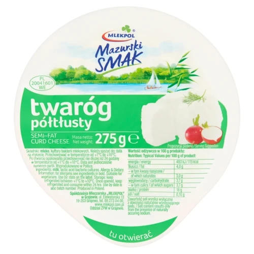 Twaróg Mazurski Smak półtłusty Mlekpol 275 g mlekpol-mazurski-smak-twarog-poltlusty-275-g-84ots0.webp