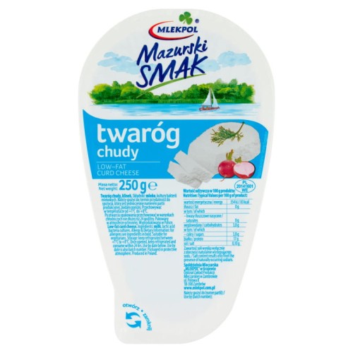 Twaróg chudy Mazurski Smak klinek Mlekpol 250 g mlekpol-mazurski-smak-twarog-chudy-250-g.jpg