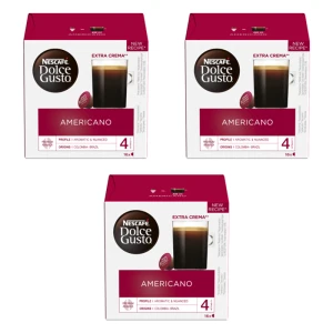 NESCAFÉ DOLCE GUSTO Americano Kawa w kapsułkach 16 x 8,5 g = 136 g X3