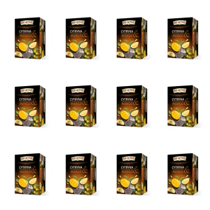 Big-Active Herbata Czarna Aromatyzowana o Smaku Mango i Cytryny. 20 torebek x 2g X12
