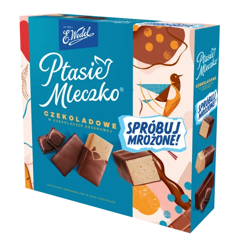 Ptasie Mleczko Czekoladowe w czekoladzie deserowej E. Wedel 340 g Ptasie Mleczko Czekoladowe w czekoladzie deserowej E. Wedel 340g